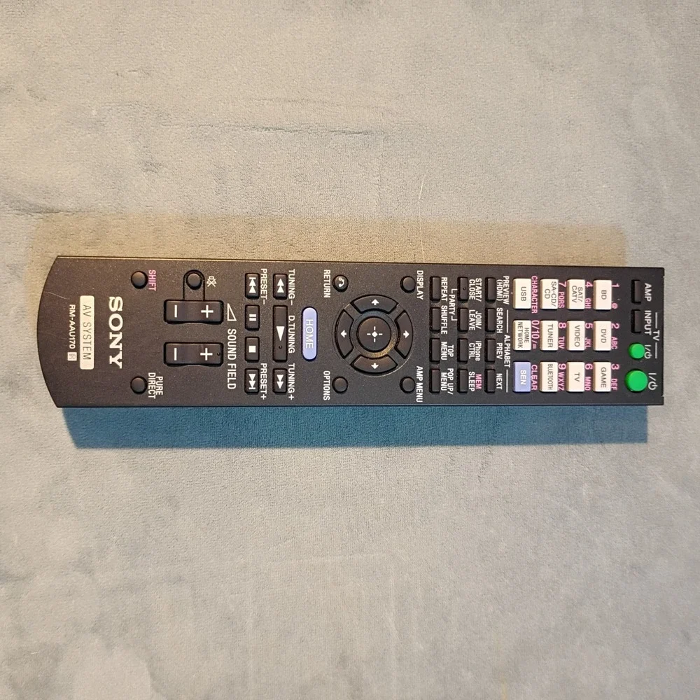 Sony RM-AAU170 AV System Remote Control for Audio Video Receivers Black